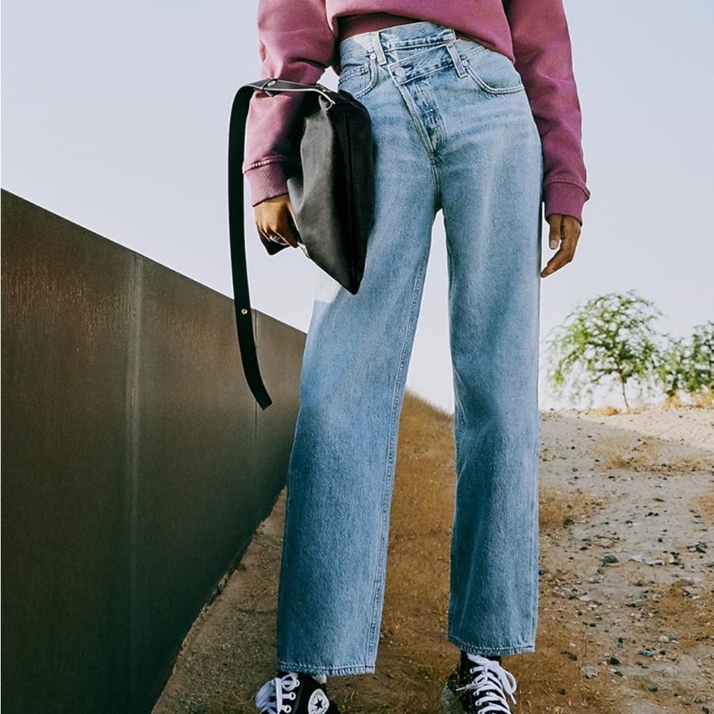 Agolde criss cross jeans